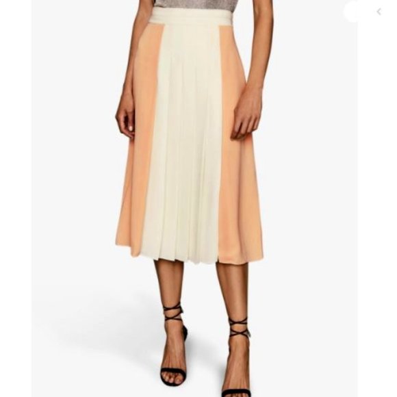 ❌SOLD❌💗REISS pleated midi Skirt Size 4 BNWT - Picture 2 of 12